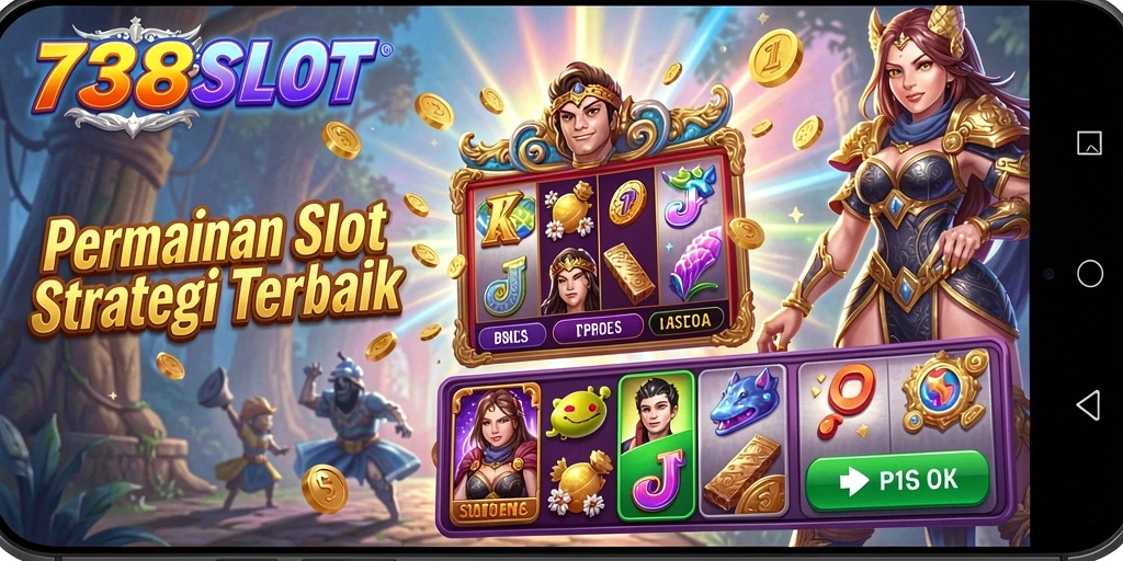 Tampilan gameplay menarik 738SLOT dengan strategi slot yang seru.