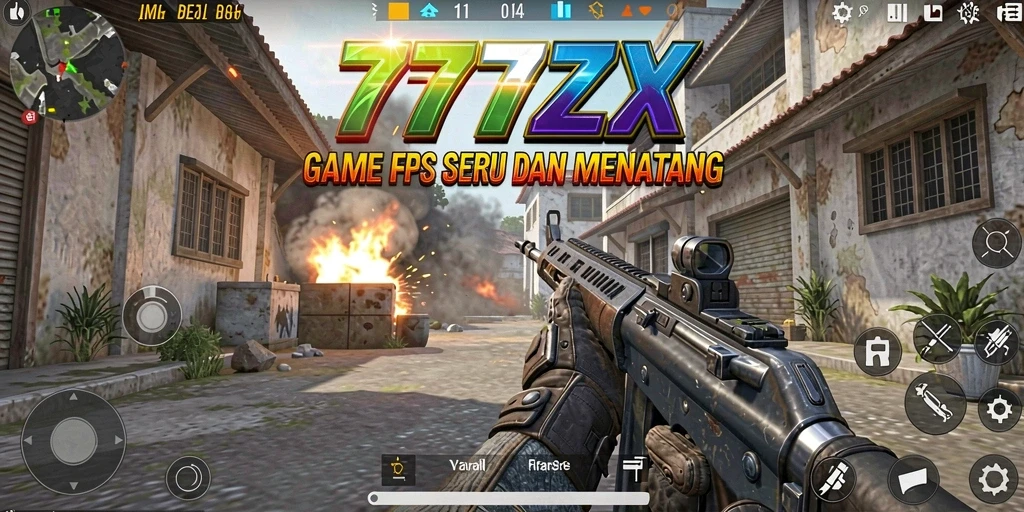 Tampilan gameplay menegangkan saat bertarung di 777ZX dengan teman-teman.