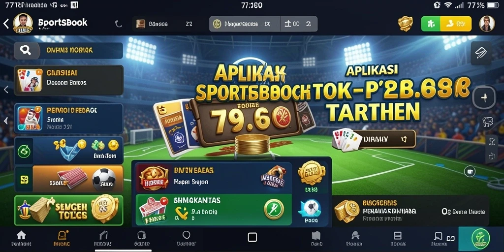 Screenshot utama 77RP menampilkan antarmuka taruhan yang interaktif.