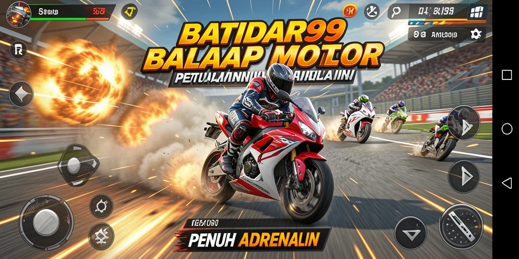 Gameplay seru balap motor di BANDAR99 dengan grafis memukau.