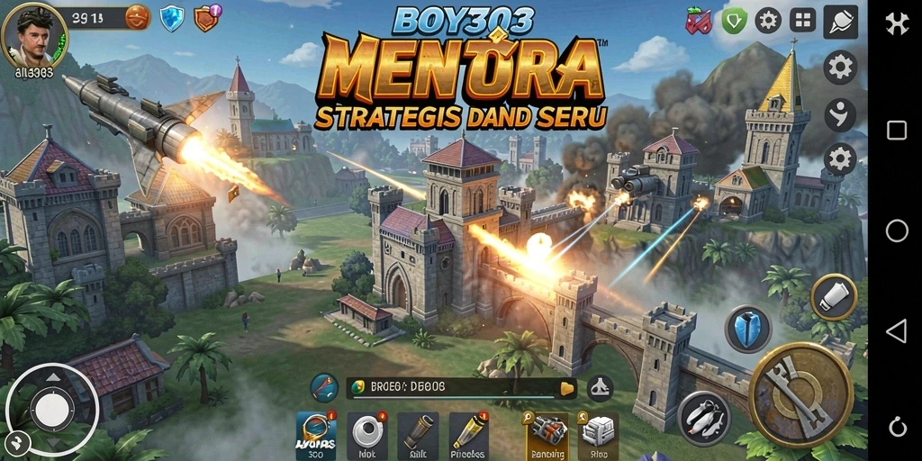 Gameplay seru Tower Defense dalam BOY303 dengan strategi menara.