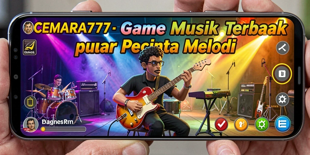 Gameplay CEMARA777 menampilkan interaksi seru dengan musik yang menghentak.