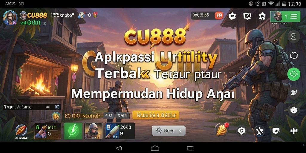 Screenshot utama CU888 menampilkan antarmuka aplikasi dengan fitur pengingat dan manajemen file.