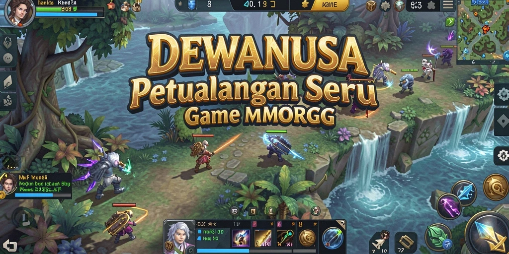Tangkapan layar gameplay DEWANUSA menunjukkan aksi PvE yang intens.