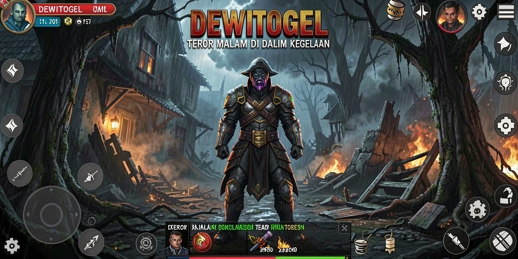 Screenshot gameplay DEWITOGEL yang mencekam dan penuh ketegangan.
