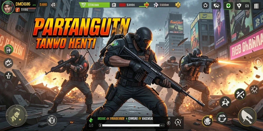Tampilan gameplay DMD686 yang seru dan mendebarkan.
