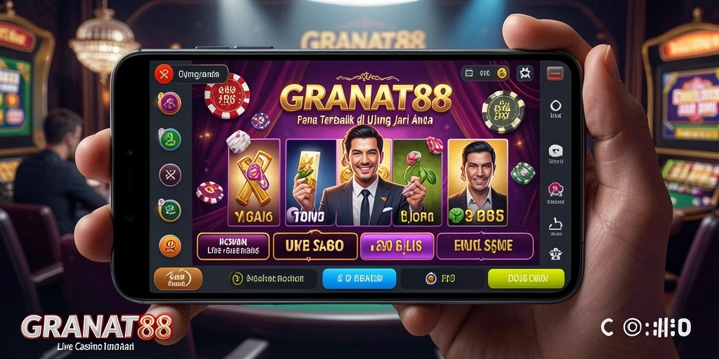 Tampilan gameplay Live Casino yang memukau dan interaktif.