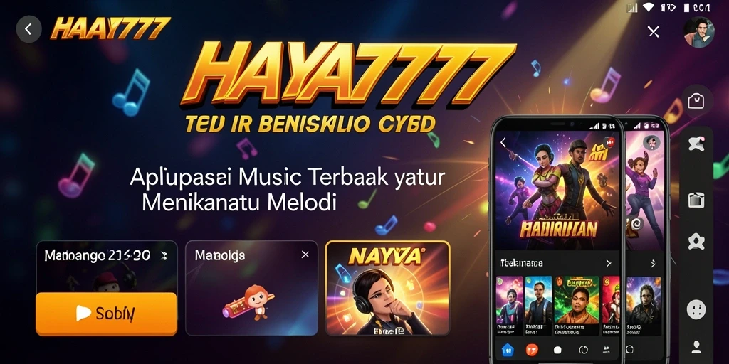 Tampilan gameplay HAYA777 yang menarik dengan fitur musik interaktif.