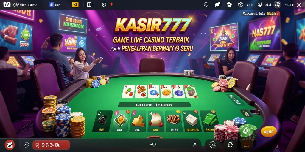Screenshot gameplay KASIR777 menampilkan aksi seru dalam Live Casino.