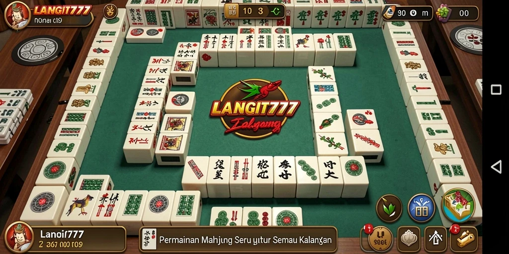 Tampilan menarik dari gameplay LANGIT777 yang penuh warna dan tantangan Mahjong.