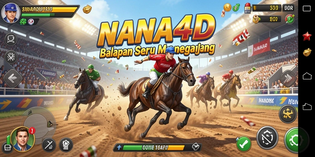 Tampilan utama gameplay NANA4D yang seru dan penuh adrenalin.