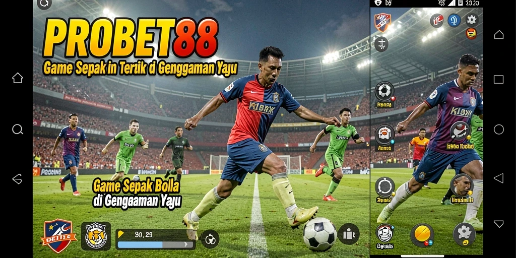 Tampilan gameplay menarik dari permainan sepak bola PROBET88.