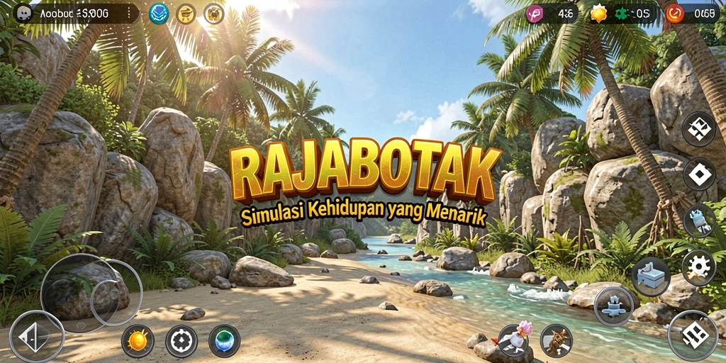 Gameplay <strong>RAJABOTAK</strong> yang seru dan interaktif dalam dunia virtual.