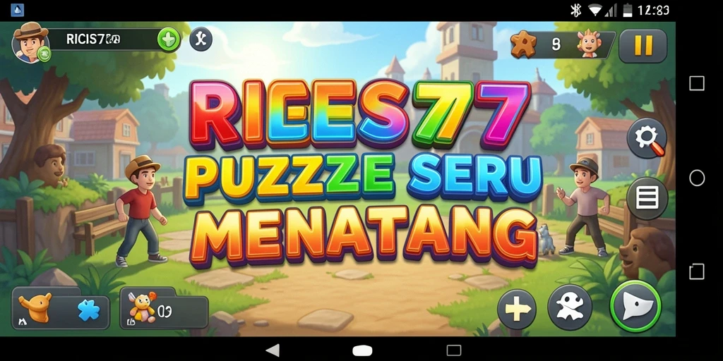 Screenshot utama RICIS77 menampilkan gameplay puzzle yang seru.