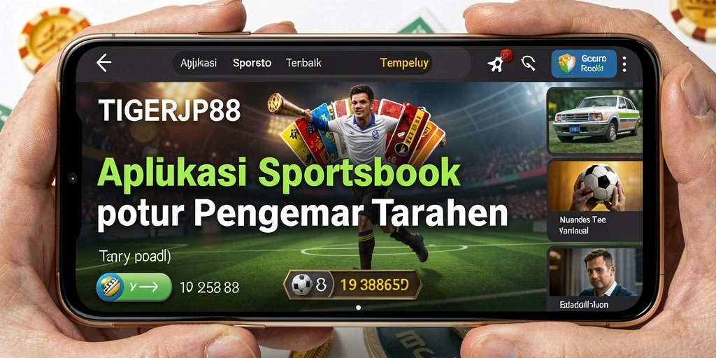 Screenshot TIGERJP88 menampilkan fitur taruhan olahraga yang menarik.