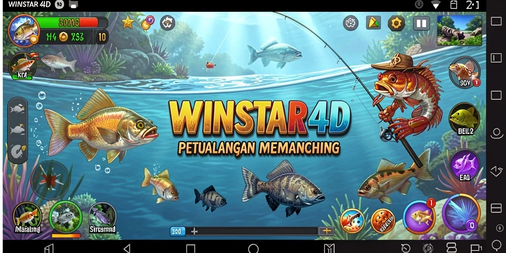 Tangkapan besar di <strong>WINSTAR4D</strong>, gameplay memancing yang seru.
