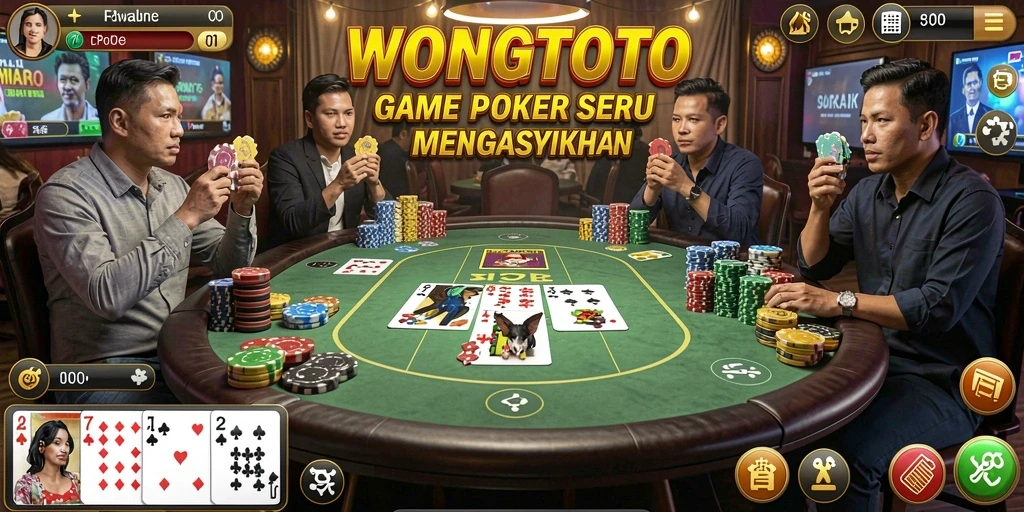 Tampilan gameplay seru di WONGTOTO dengan banyak pemain dan suasana kasino.