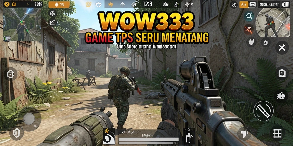 Tampilan gameplay seru dari WOW33 dengan aksi TPS mendebarkan.